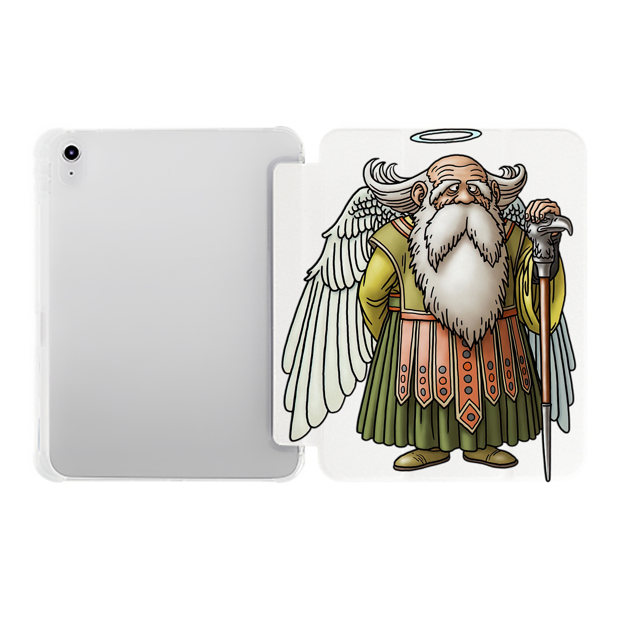 （画像用） ドラゴンクエスト Doragon Kuesuto Dragon Quest IPad ケース ペン収納付き 三つ折りスタンド PUレザー×シリコン 対応機種9.5/10.5/10.9インチ
